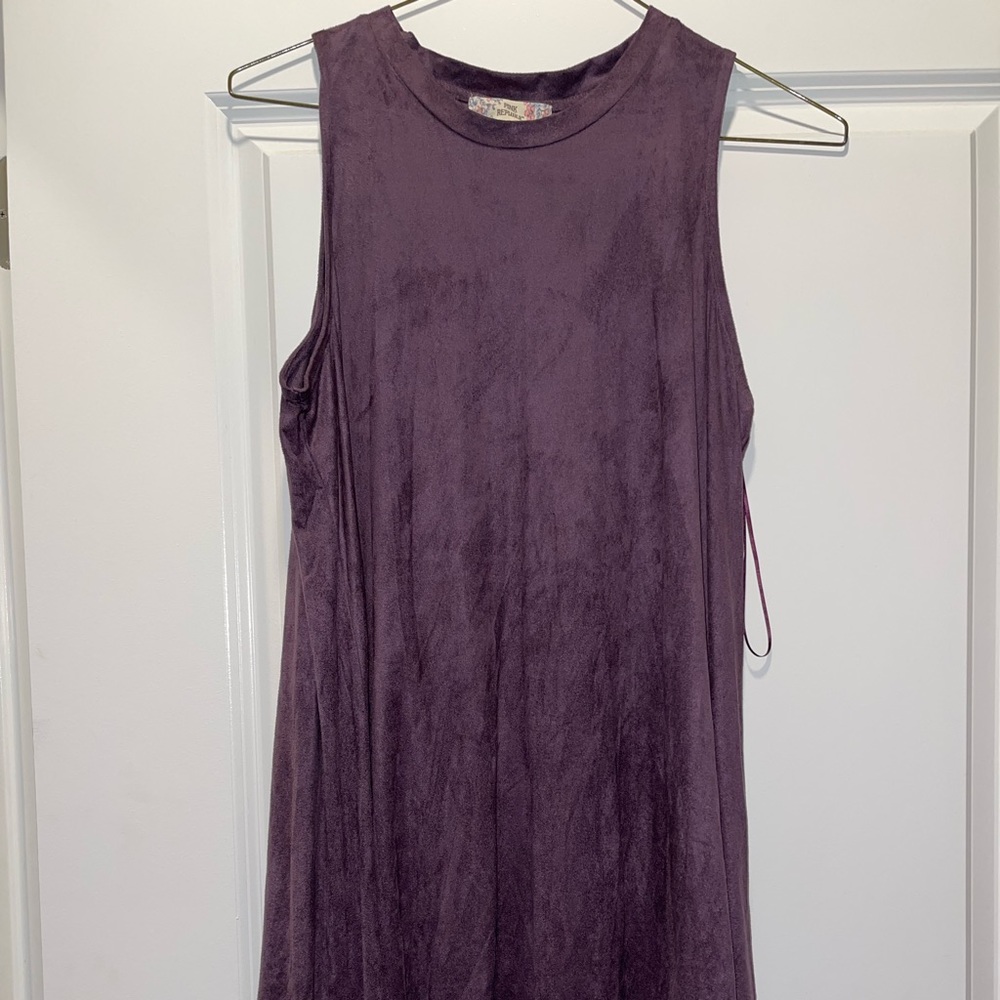 Pink Republic Velvet Purple Midi Dress